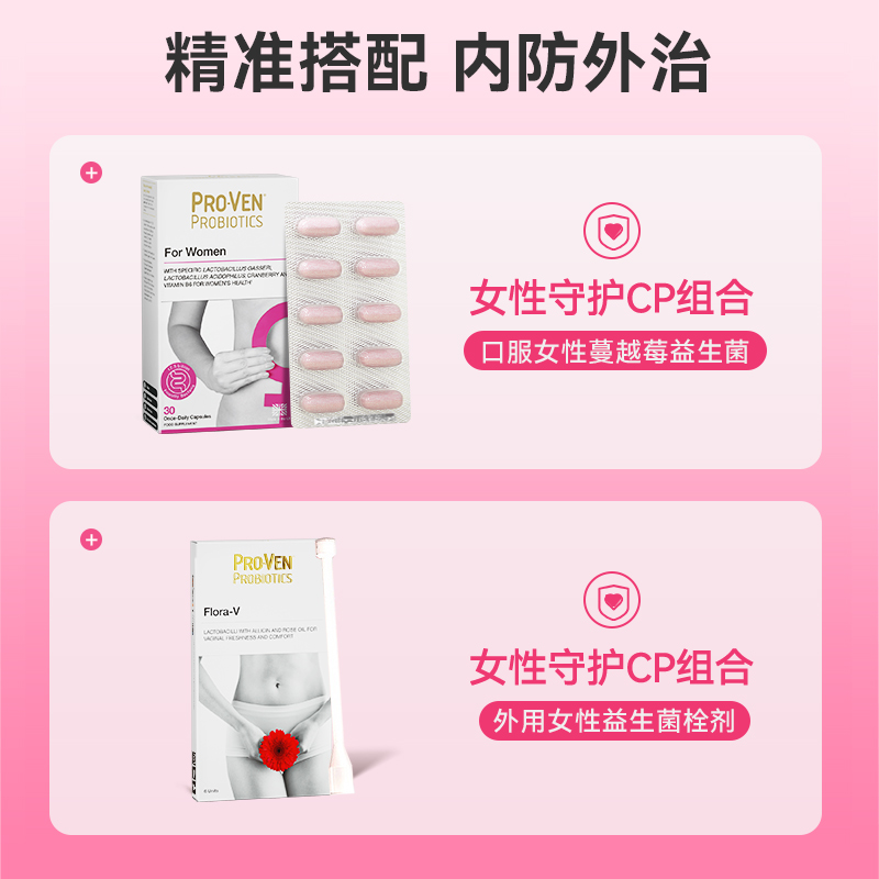 【抢特价】PROVEN女性蔓越莓益生菌胶囊护理乳酸杆菌30粒第四餐 - 图3