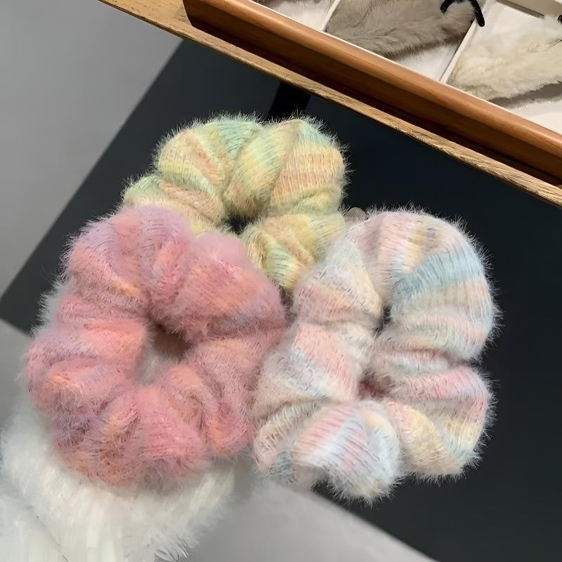 秋冬韩国新款毛绒大肠发圈温柔气质淑女头绳发绳皮套发饰网红皮筋,淘宝优惠券,粉丝福利购,淘宝优惠卷