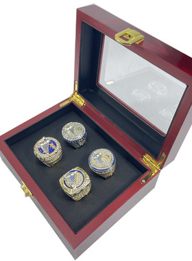 2022金州勇士库里Curry4枚总冠军戒指男奖杯套装收藏纪念篮球礼物