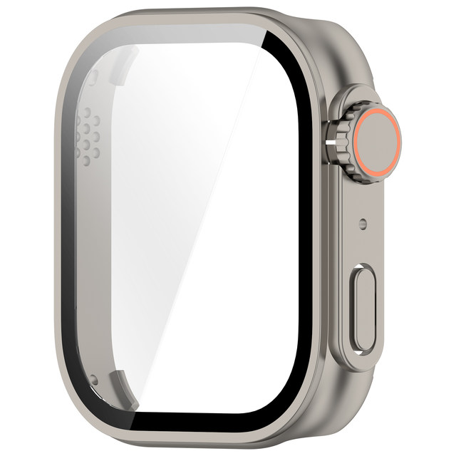 Suitable for Redmi Watch 6 protective case that turns into Apple Ultra in seconds, all-inclusive hollow screen film, anti-fall case, sports smart bracelet, special protective cover for men and women, transparent anti-scratch, high-end case