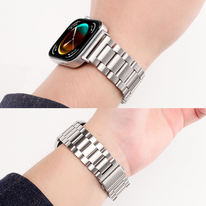 适用华为fit4表带不锈钢金属腕带新款华为watch4pro三钢珠替换带fit3高级感男款女流行夏天智能运动手表表链 - 图0