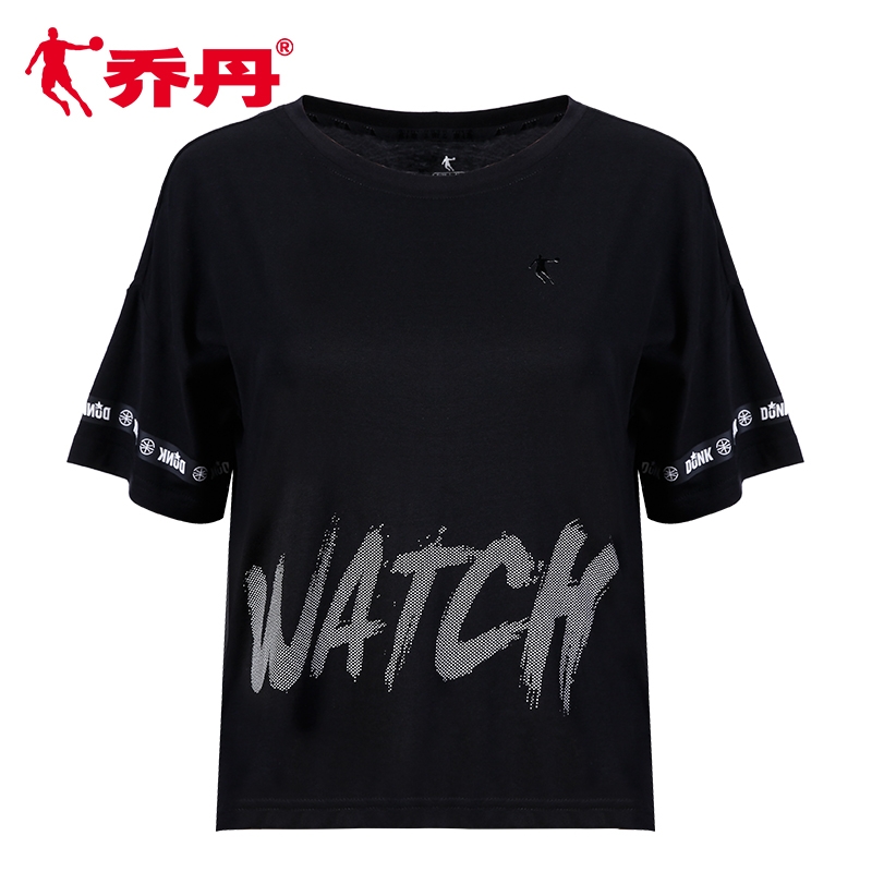 Jordan Short Sleeve T-shirt Women's 2020 Summer Korean Edition New Women's Loose Size Large Text Printing Clothes INS Women's Clothing