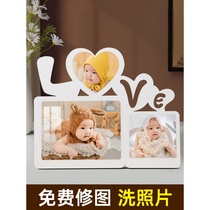 Photo frame Pendulum Bench Baby Baby Wash Photos to Figure-made Children Print made into album Box Crystal Photos