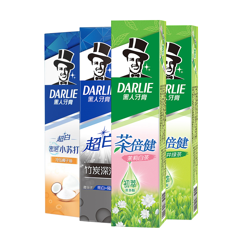 DARLIE好来(原黑人)牙膏竹炭茶倍健140g含氟牙膏清洁口腔清新口气 - 图3