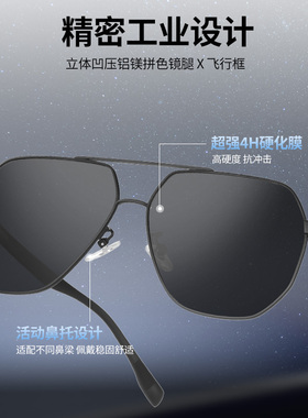 ZIPPO偏光镜男士开车户外专用防眩光智能变色碳纤维驾驶镜75863