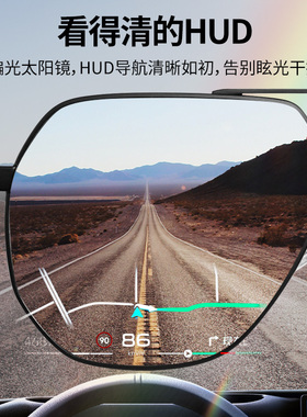 ZIPPO偏光太阳镜男抬头显示hud变色防眩光开车专用驾驶镜75863