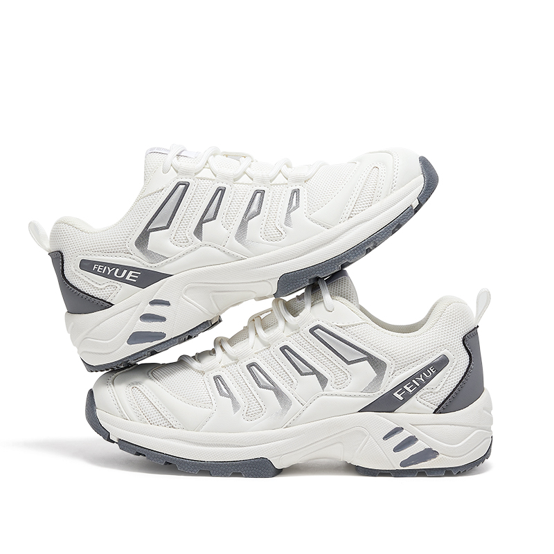 feiyue/飞跃运动鞋男鞋2025春夏情侣户外徒步板鞋网面透气休闲鞋