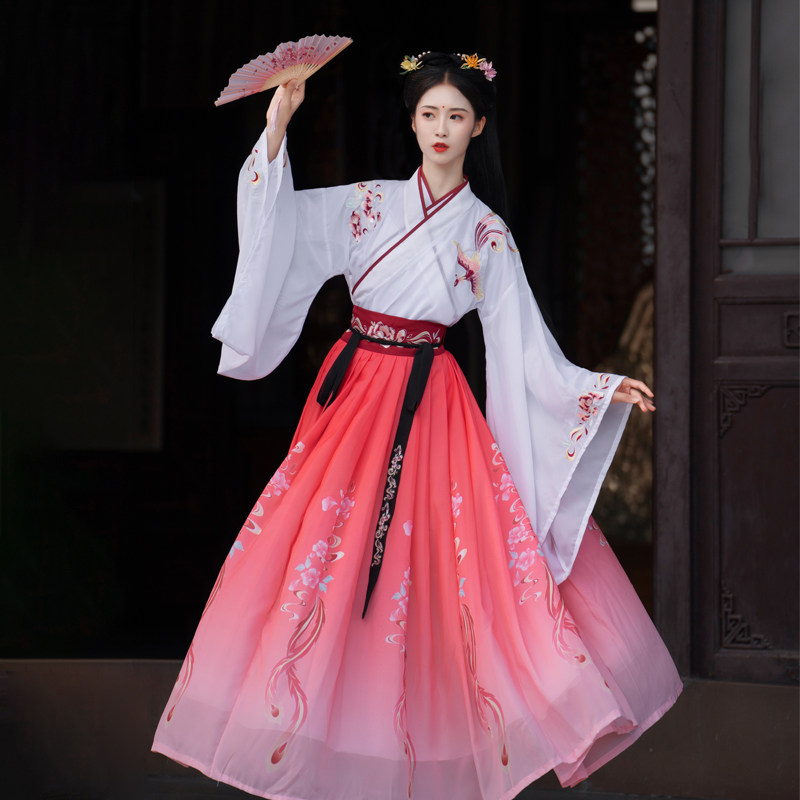 女中国风秋季套装交领齐腰正品汉服 彩谣蔓汉服