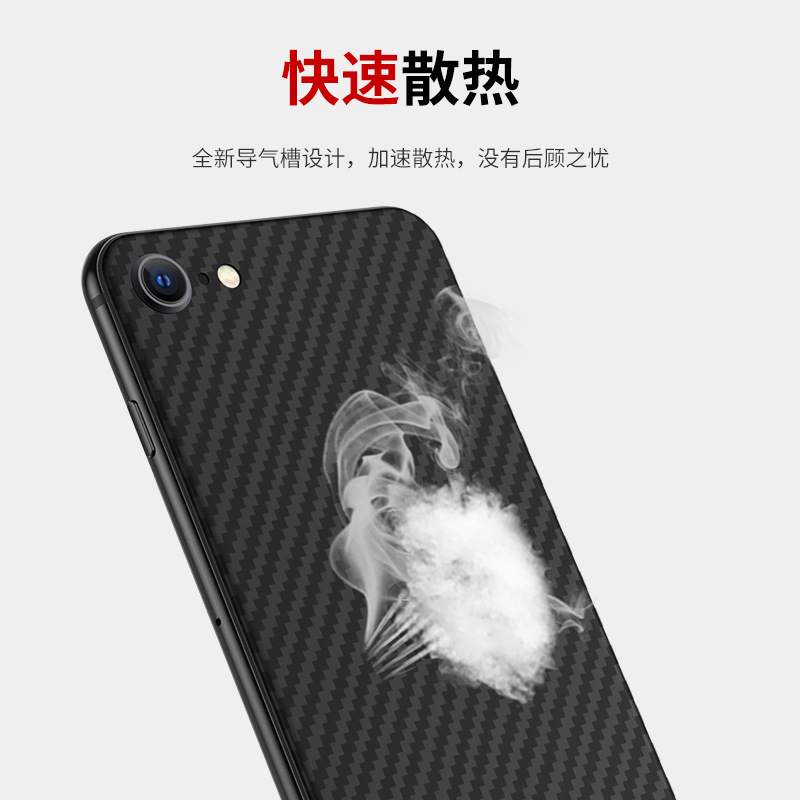 适用苹果6后膜iphone6贴纸6splus背膜6plus全包6s磨砂6p六手机6sp背贴碳纤维后盖全身全包边后背透明厚mo改色