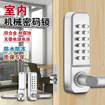 Shanyi mechanical code lock aluminum alloy office wood door lock waterproof without electricity bedroom lock door lock