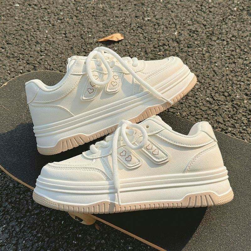 春季女鞋小白鞋2026新款爆款厚底增高配阔腿裤鞋子百搭chic运动鞋,淘宝优惠券,粉丝福利购,淘宝优惠卷