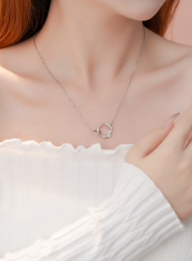 莫比乌斯环小众设计感锁骨链