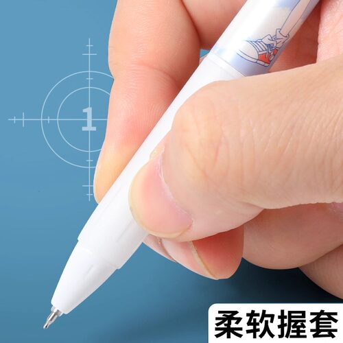 晨光名侦探柯南限定刷题中性笔高颜值速干st笔头按动水笔ins日系动漫黑笔学生用考试黑笔顺滑0.5怪盗基德联名 - 图3