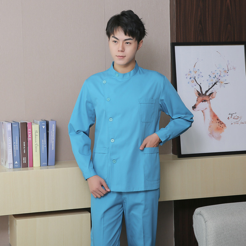 长袖女分体偏襟立领修身短款护士服 简菲爱医护制服