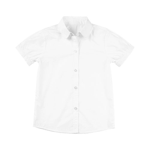 Детская рубашка, хлопковая форма для принцессы, летняя летняя одежда для школьников, короткий рукав