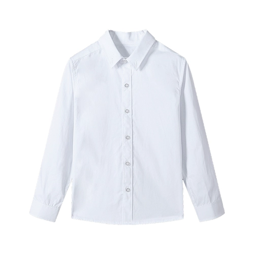 Хлопковая рубашка для мальчиков, детский лонгслив, форма для школьников