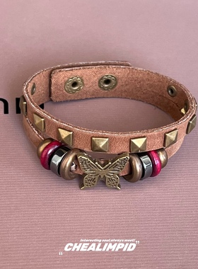 双层做旧美拉德风手链小众设计