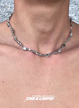 不规则麻花简约设计项链