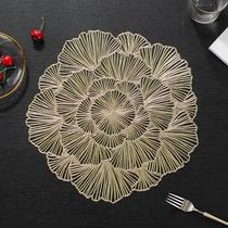 Nordic Light Lavish Dining Mat PVC Soft Decorative Table Cushion Disc Cushion vases Cushion Insulation Cups Cushion Anti-Slip Hollowed-out Decorative Cushions