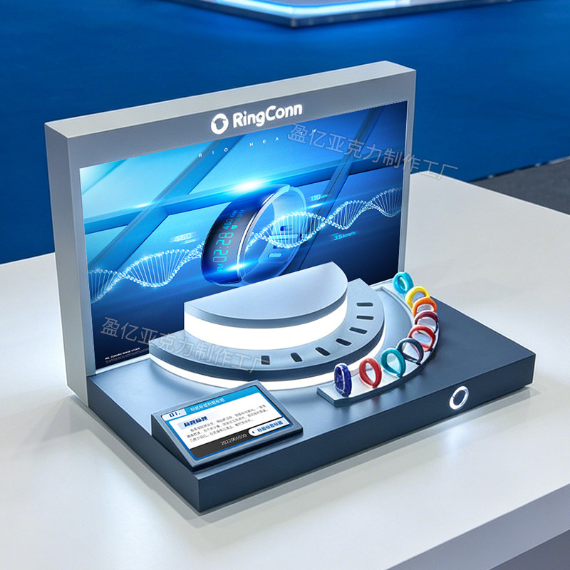 Digital 3C camera mobile phone display stand illuminated booth