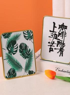 INS风平安喜乐文字相框摆件 家居客厅卧室书房桌面可挂装饰画相框
