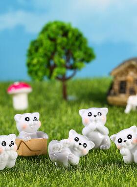 调皮小猫微景观摆件桌面DIY树脂工艺品摆件多肉场景装饰