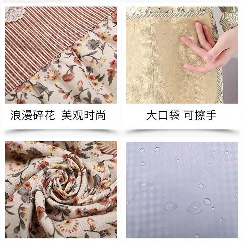 2021新款可擦手围裙家用厨房夏季日式防水防油裙子可爱女纯棉罩衣,淘宝优惠券,粉丝福利购,淘宝优惠卷