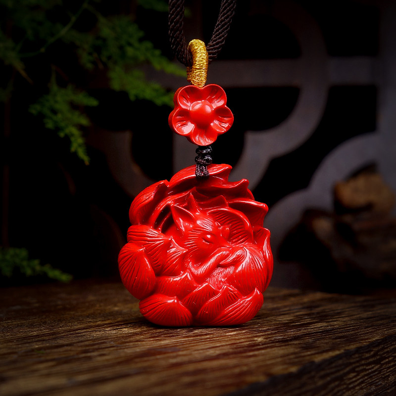 朱砂九尾狐吊坠小狐狸挂件钥匙扣饰品配饰首饰女挂饰挂件,淘宝优惠券,粉丝福利购,淘宝优惠卷