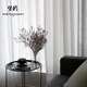 Simple modern floor-to-ceiling curtains white gauze partition fabric