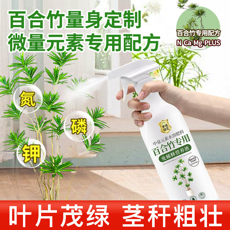 百合竹营养液花肥百合竹专用肥料治叶子发黄绿植水溶肥叶面肥,淘宝优惠券,粉丝福利购,淘宝优惠卷