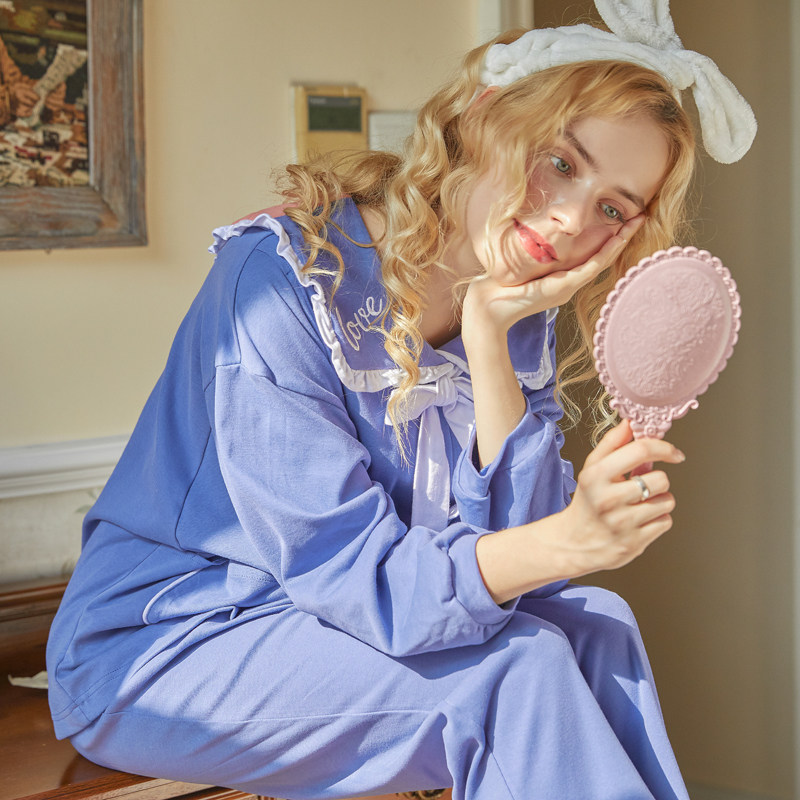 月子服纯棉产后春秋9月份8 7睡衣 芊月母婴家居服套装