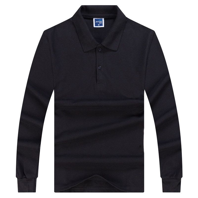 定制长袖服务员l字logo餐厅工作服 兮引服饰T恤