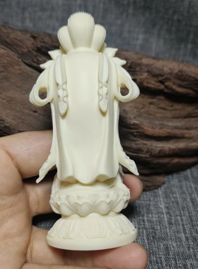 象牙果观世音菩萨手把件卡通版迷观音工艺品汽车摆件供奉佛像送礼