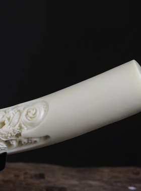 中式真象牙九龙送福家居小摆件玄关客厅电视柜酒柜装饰品办公室