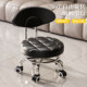 Wheeled baby living room backrest small chair Italian universal wheel small stool pulley mobile stool home low stool