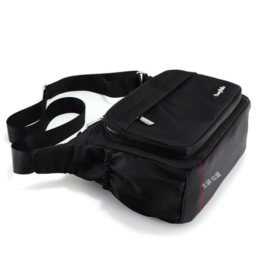 Tarpaulin casual large-capacity shoulder bag with multiple compartments