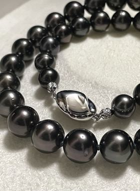 大溪地黑珍珠海水珍珠卡8-11mm