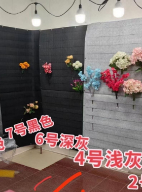 新款展会仿真花架毛毡无纺插花多层布小饰品手饰收纳墙壁挂袋摆设