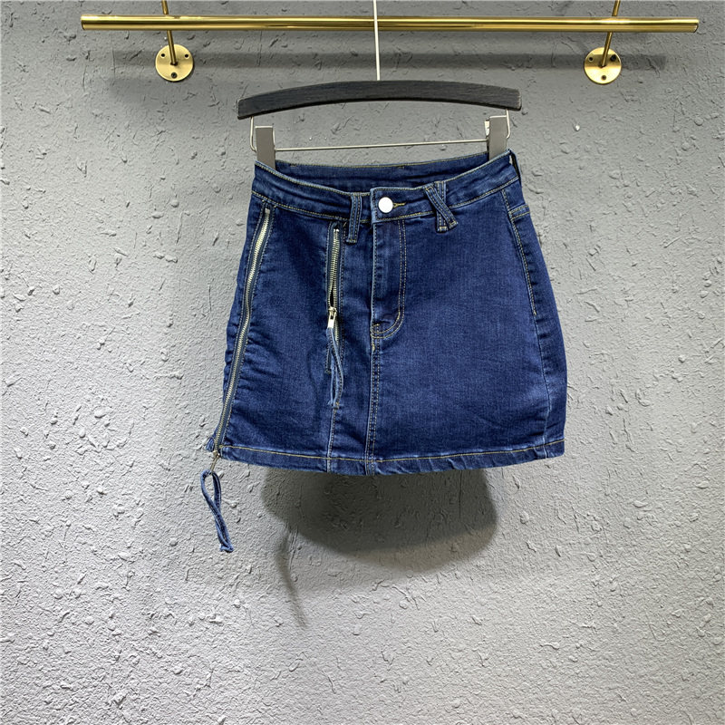 欧洲站2020新款秋季休闲弹力短裙 韩蒂俐半身裙