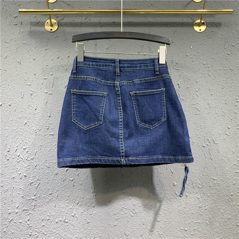 欧洲站2020新款秋季休闲弹力短裙 韩蒂俐半身裙