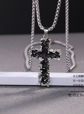 欧美嘻哈钛钢项链潮牌新款