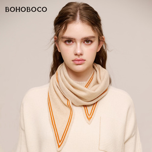 纯山羊绒三角巾小围巾女冬季韩版保暖轻奢