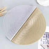 Американский подставка для столовых приборов 38 см, простой декоративный коврик в роскошном стиле в скандинавском стиле, коврик для обеденного стола, коврик для гостиничного дома, противоожоговая теплоизоляция, противоскользящий коврик для подноса