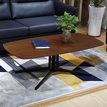 Brief Fashion Iron Art Office Creative Leisure Long A Few Round Tea Table Glass Tea Table Reception Guests Talk Room Tea Table