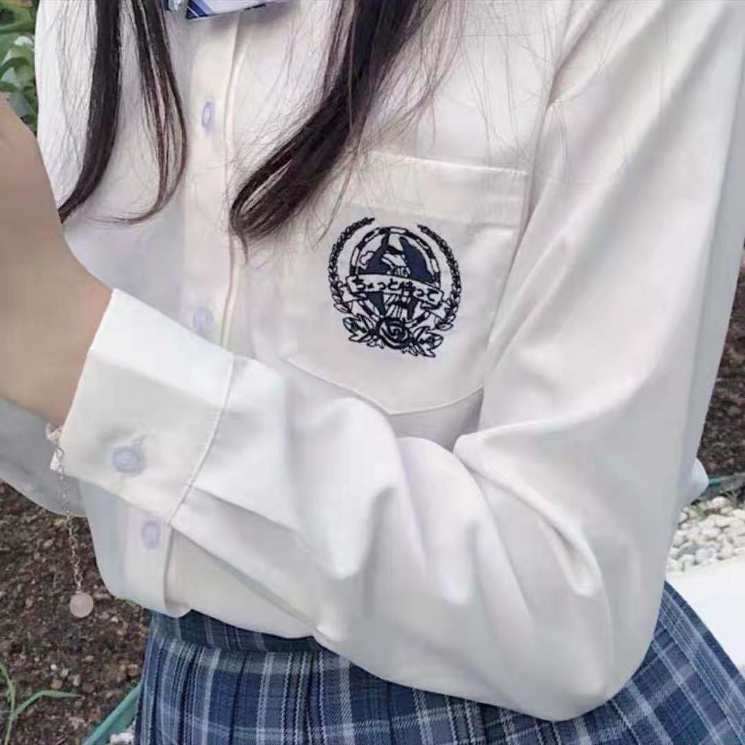 日系JK制服jk衬衫女短袖学生套装皓海零度月夏鹤刺绣DK班服学院风