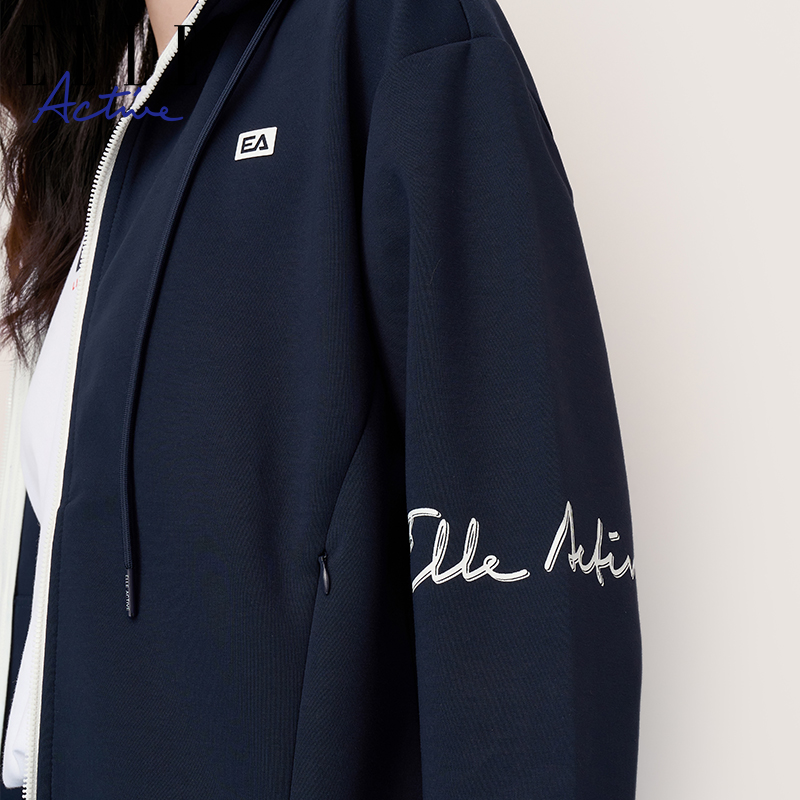 elle active2022秋季新款棉运动服 elleactive短外套