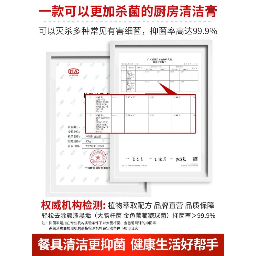 兔力不锈钢清洁膏家用厨房去油污神器锅底去除黑垢焦渍除锈清洁剂 - 图1