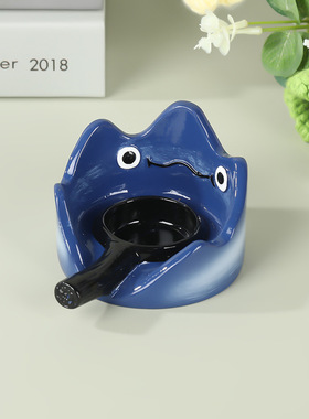 卡西法烛台小夜灯火焰摆件哈尔的移动城堡家具摆件树脂工艺品