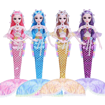 60cm Mermaid Doll Toy Girl Princess Set ຂອງຂວັນວັນເກີດຂອງເດັກນ້ອຍຂະຫນາດໃຫຍ່ພິເສດ