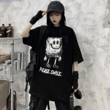 Tide, мультяшная летняя одежда, классическая футболка подходит для мужчин и женщин для влюбленных, короткий рукав